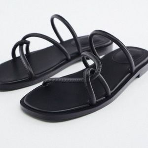 Zara TubeStrap Flat Sandals